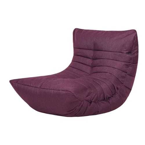 Кресло бескаркасное Папа Пуф Cocoon Chair Purple, размер L, рогожка, фиолетовый в Много Мебели