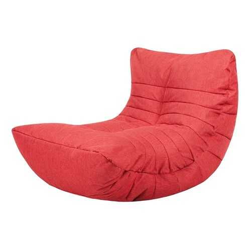 Кресло бескаркасное Папа Пуф Cocoon Chair Red, размер L, рогожка, красный в Много Мебели